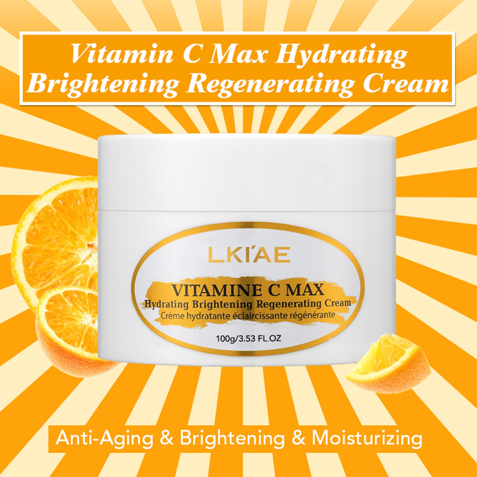 High Quality 100ml Dark Skin Bleaching Whitening Facial Cream Private Label Treatment Vitamin C&E Face Cream