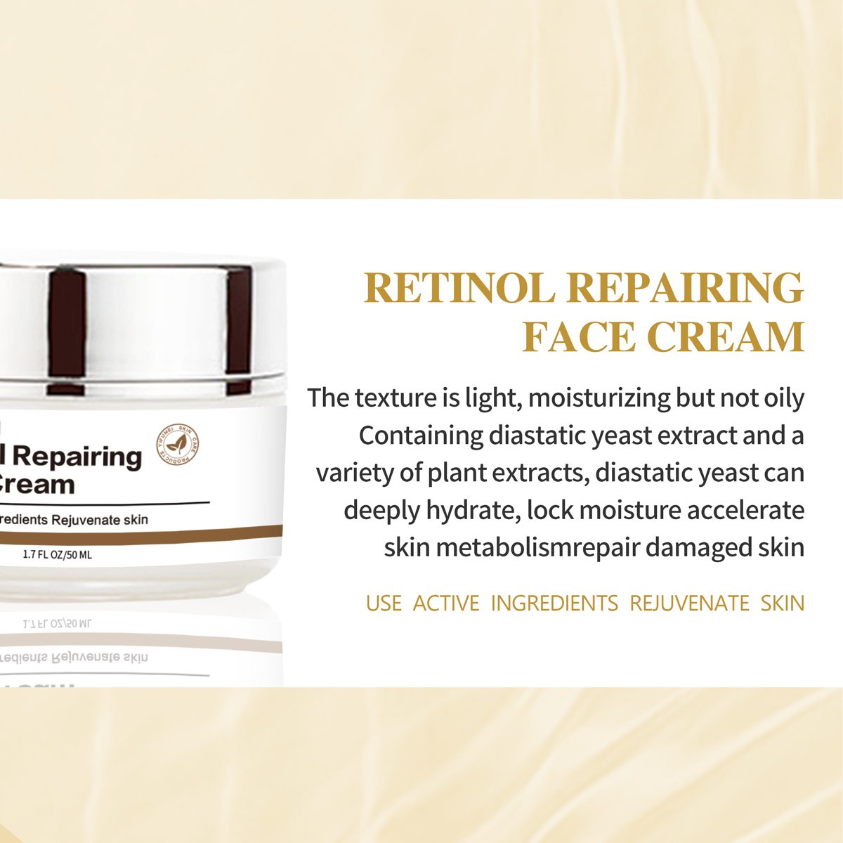 Private Label Arbutin Fading Spots Whitening Moisturizing Best Anti-Aging Wrinkle Firming Retinol Repairing Face Cream