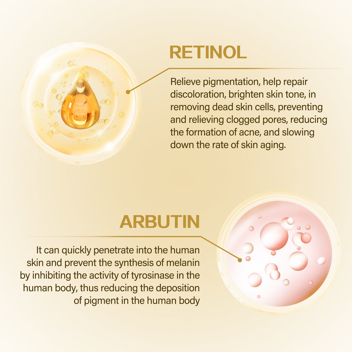 Private Label Arbutin Fading Spots Whitening Moisturizing Best Anti-Aging Wrinkle Firming Retinol Repairing Face Cream