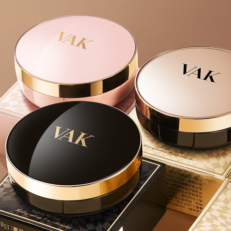 VAK Private Label Vegan Air Cushion BB Cream Foundation Makeup Waterproof And Matte Full Coverage Foundation Powder BB Cream