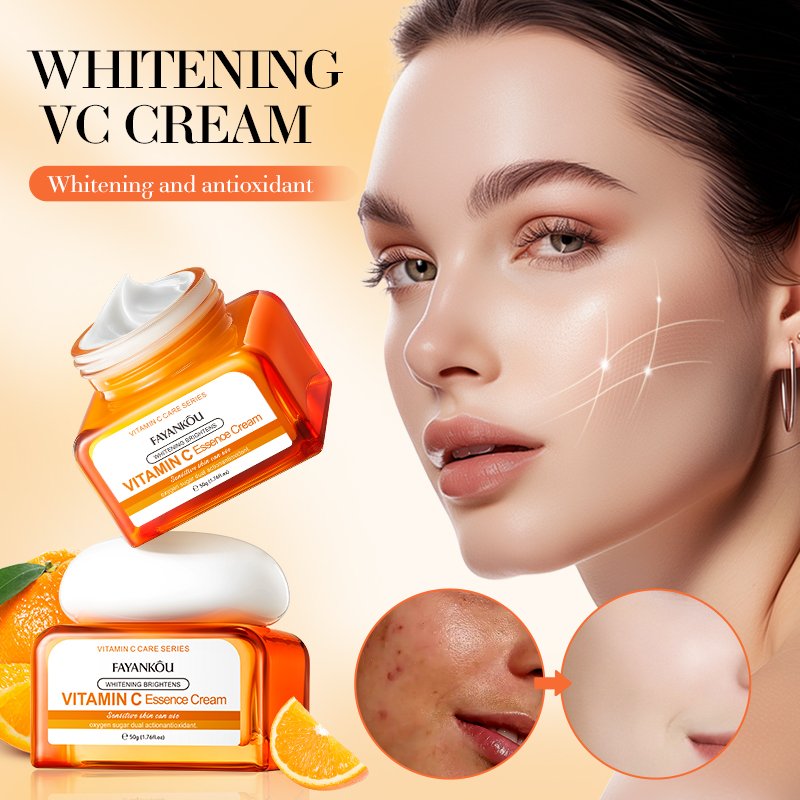 FAYANKOU Vitamin C Brightening Whitening Face Cream Lotion 50g Moisturizing And Nourishing Anti-Aging Moisturizing Essence Cream