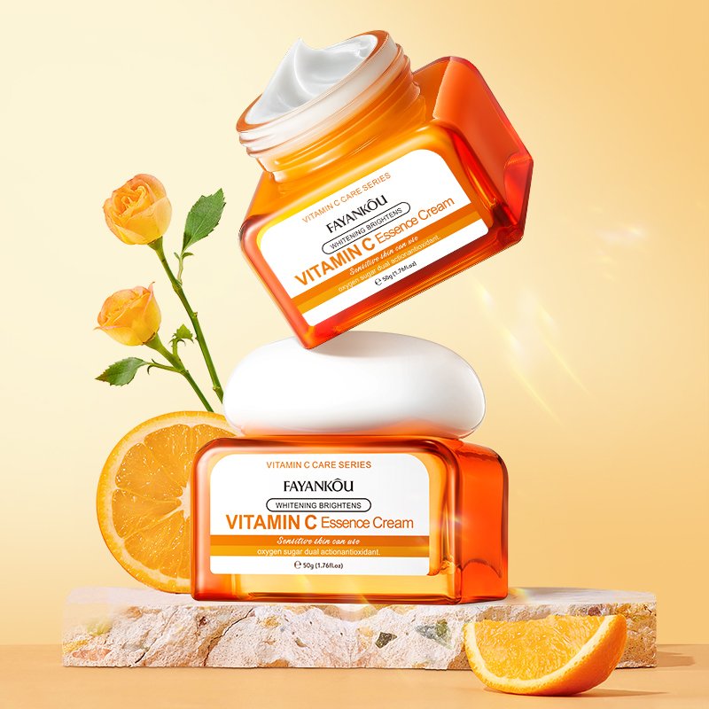 FAYANKOU Vitamin C Brightening Whitening Face Cream Lotion 50g Moisturizing And Nourishing Anti-Aging Moisturizing Essence Cream