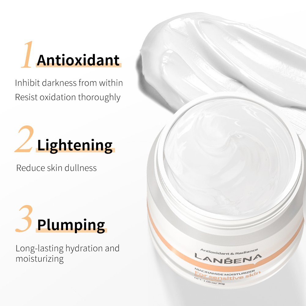 LANBENA Saudi Anti Aging Ginseng Green Tea Vitamin C Face Cream Whitening for Women The and Wrinkles Niacinamide Face Cream MSDS