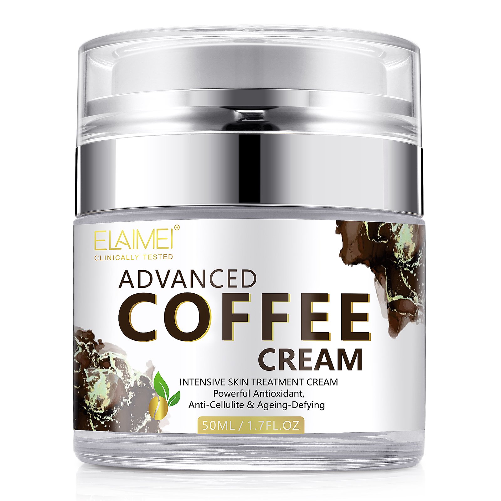 ELAIMEI High End Natural Extract Facial Cream Anti Aging Cream and Wrinkles Advanced Coffee Whitening Face Cream
