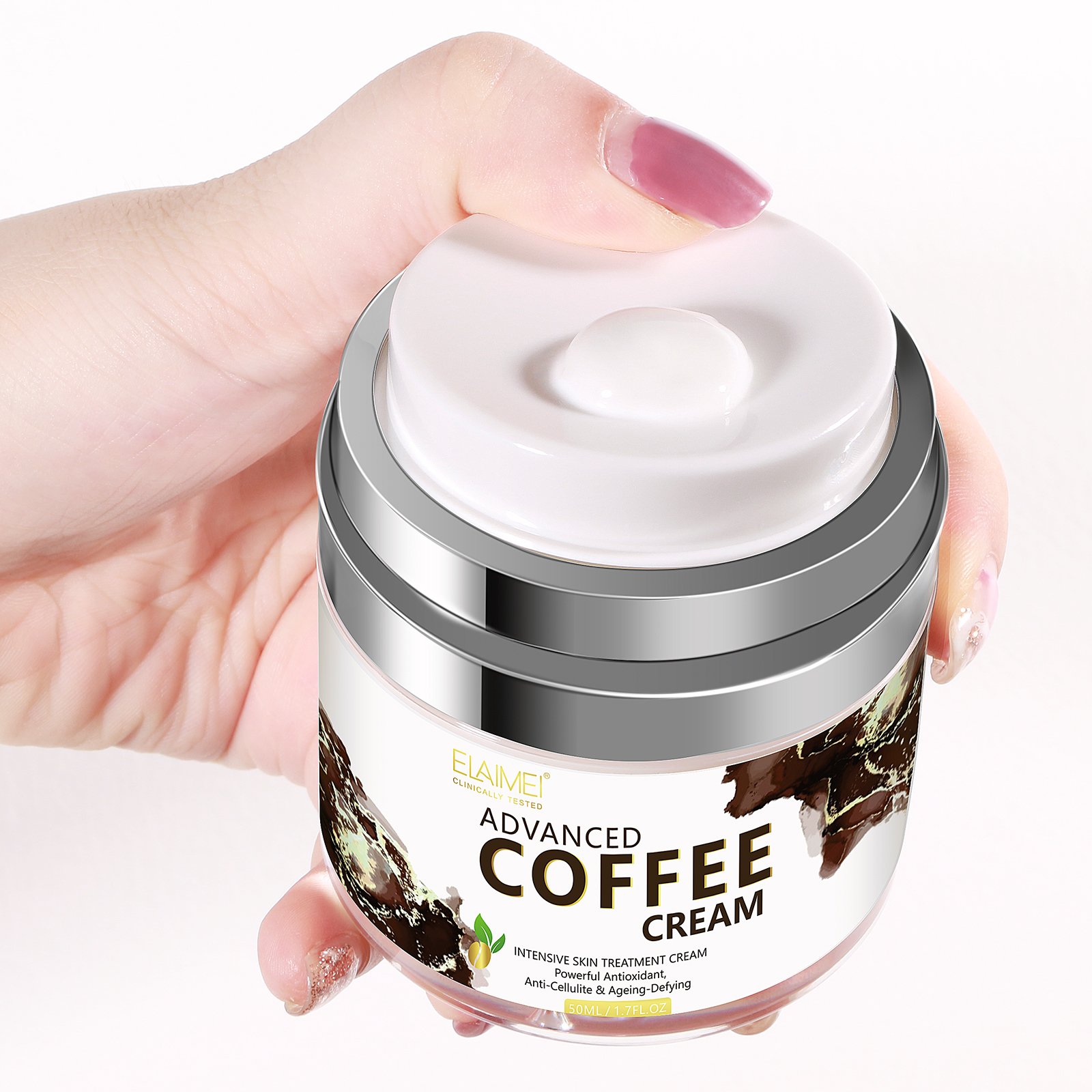 ELAIMEI High End Natural Extract Facial Cream Anti Aging Cream and Wrinkles Advanced Coffee Whitening Face Cream