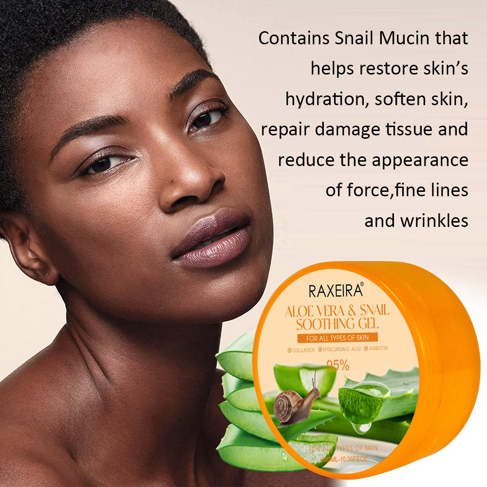 OEM Pure Aloe Vera Snail Soothing Gel Face Cream & Lotion (new) Natural Moisturizer Soothing Whitening Cream Aloe Vera Gel