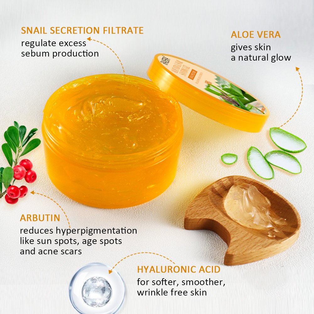 OEM Pure Aloe Vera Snail Soothing Gel Face Cream & Lotion (new) Natural Moisturizer Soothing Whitening Cream Aloe Vera Gel