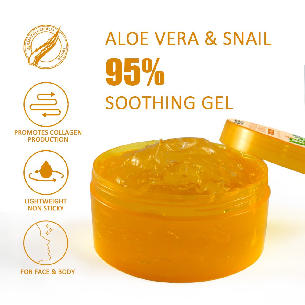 OEM Pure Aloe Vera Snail Soothing Gel Face Cream & Lotion (new) Natural Moisturizer Soothing Whitening Cream Aloe Vera Gel