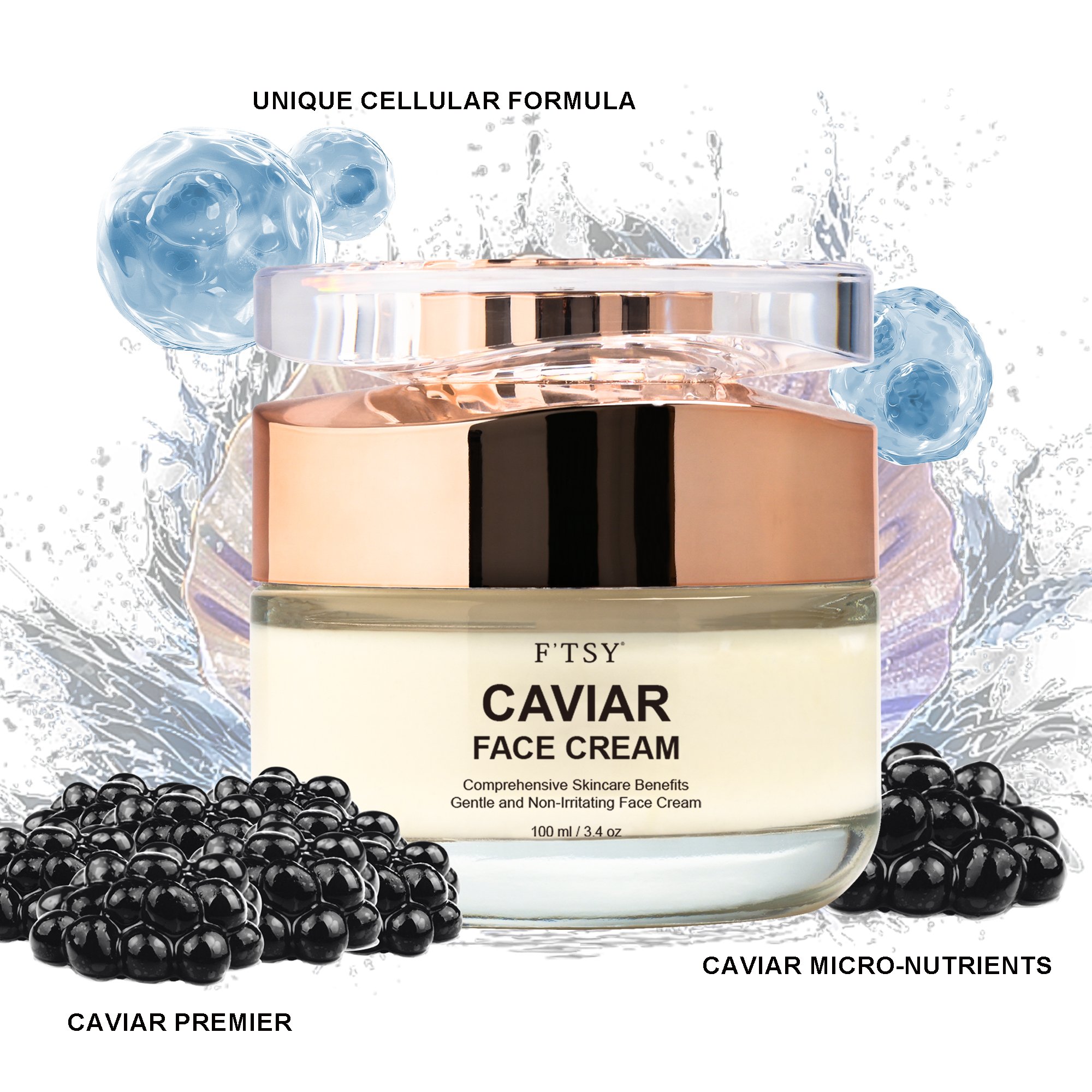 Wholesale Oem Whitening Moisturizing Anti-Wrinkle Caviar Cream Firming Lifting Face Cream