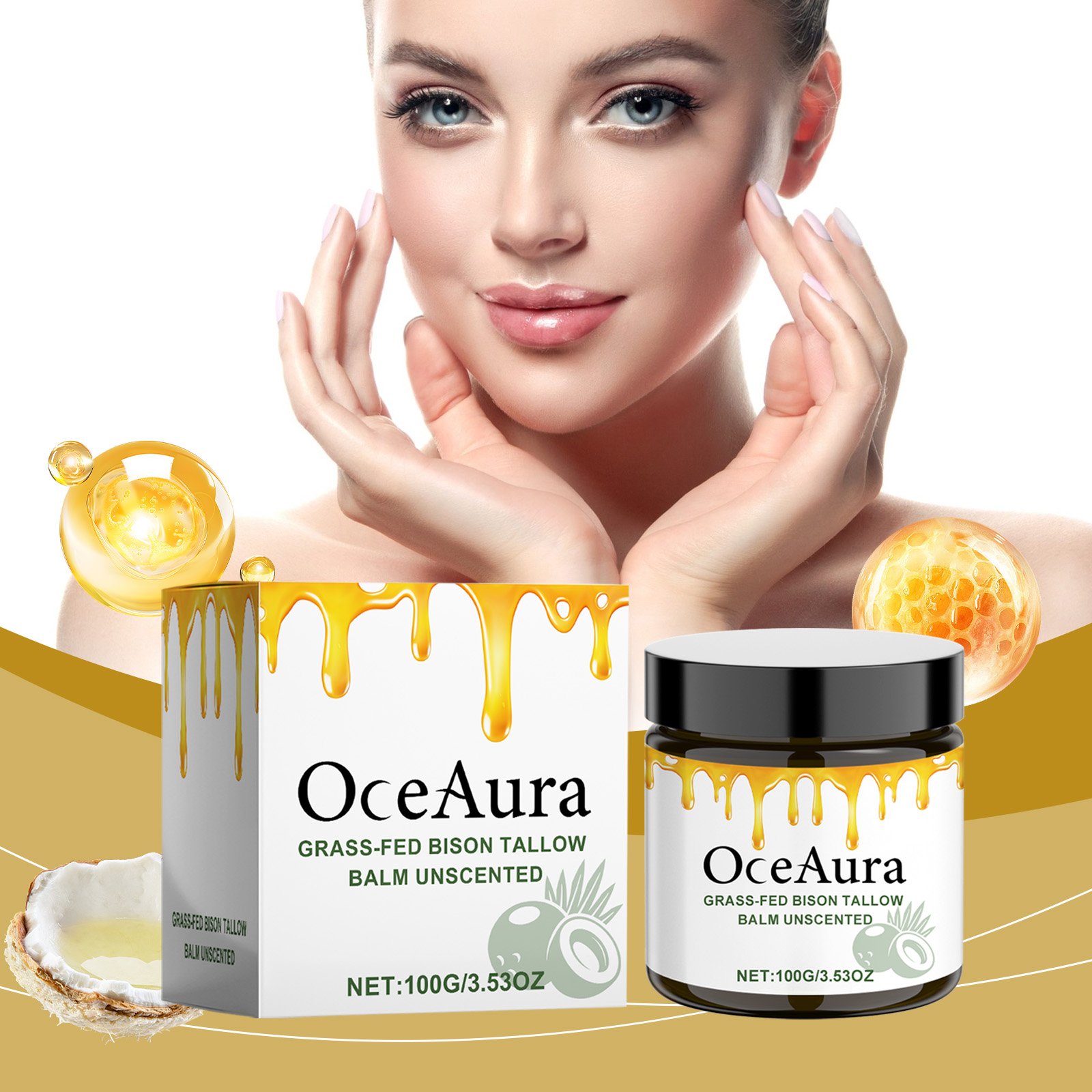 Oceaura Custom Face Cream Natural Softening Face Cream Nourishing Honey Face Cream