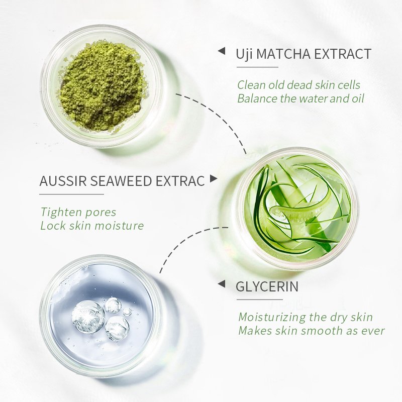 LAIKOU Matcha Deep Cleaning Sucking Cutin Facial Peeling Gel Whitening Cream For Hand Foot Body Back Knee Elbow