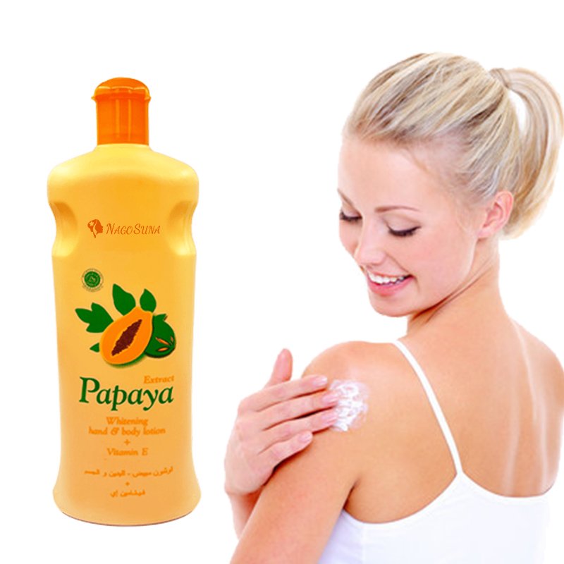 NAGOSUNA Wholesale face and body cream with papaya and carrot vitamin C lightening organic skin whitening body lotion