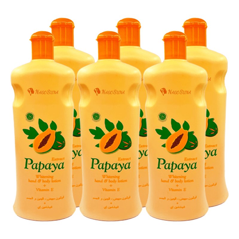 NAGOSUNA Wholesale face and body cream with papaya and carrot vitamin C lightening organic skin whitening body lotion