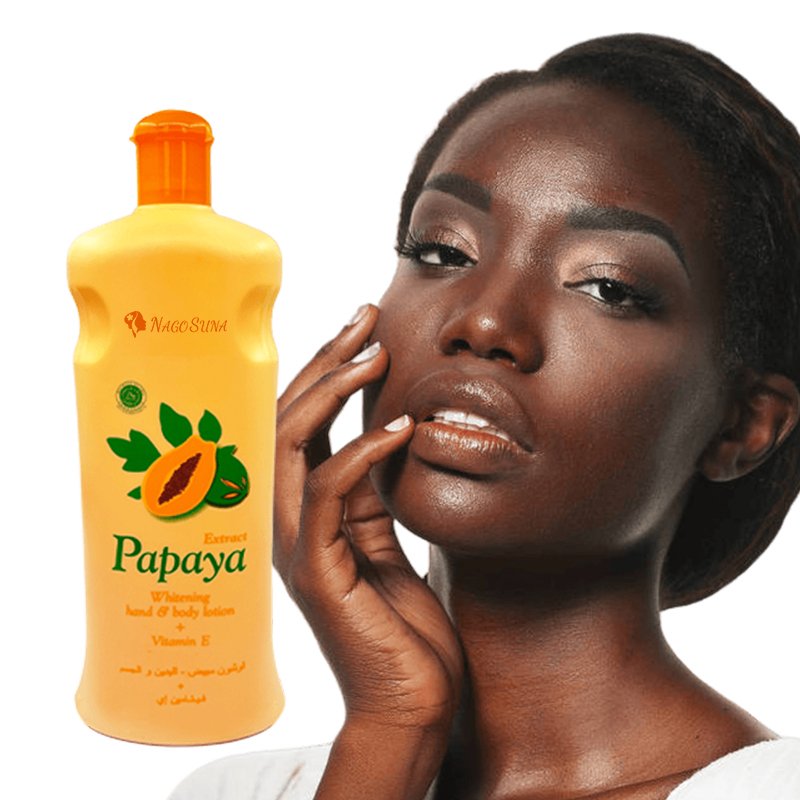 NAGOSUNA Wholesale face and body cream with papaya and carrot vitamin C lightening organic skin whitening body lotion