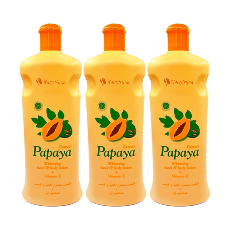 NAGOSUNA Wholesale face and body cream with papaya and carrot vitamin C lightening organic skin whitening body lotion