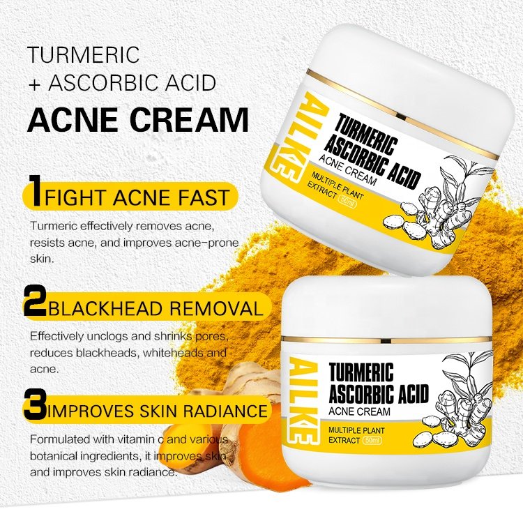 Ailke Turmeric Creams Best Anti Aging Pimple Beauty Products Skin Care Acne Face Cream For Women