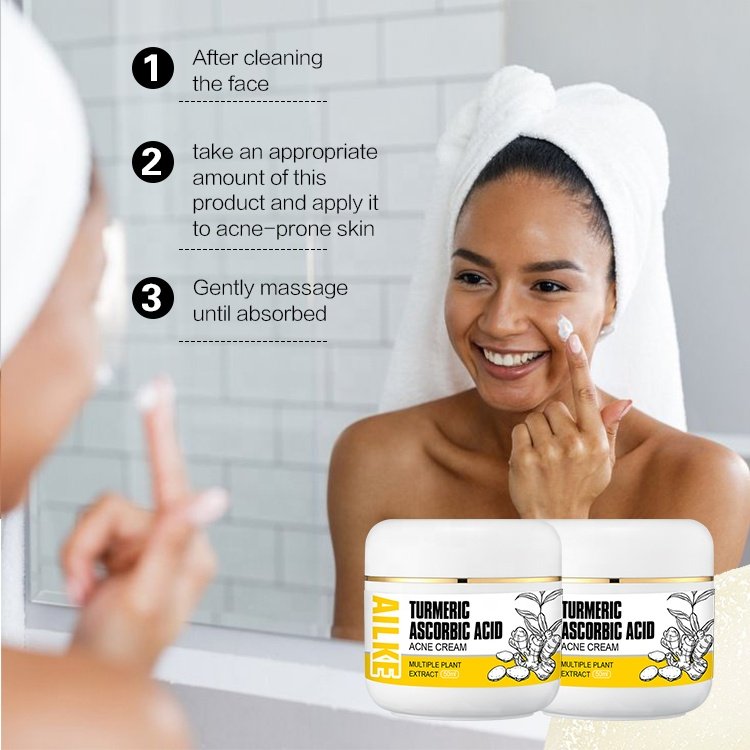 Ailke Turmeric Creams Best Anti Aging Pimple Beauty Products Skin Care Acne Face Cream For Women
