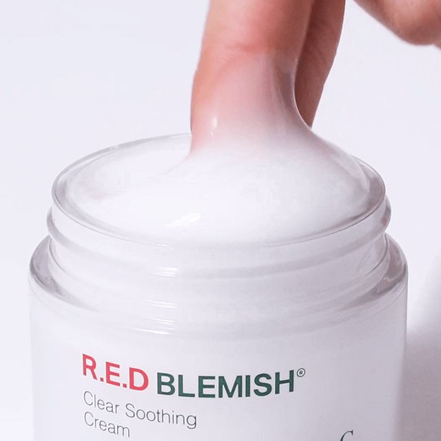 RED Blemish Clear Soothing Cream, Calming Down Cream Soothing Calming Moisturizing Nourishing For Sensitive Skin