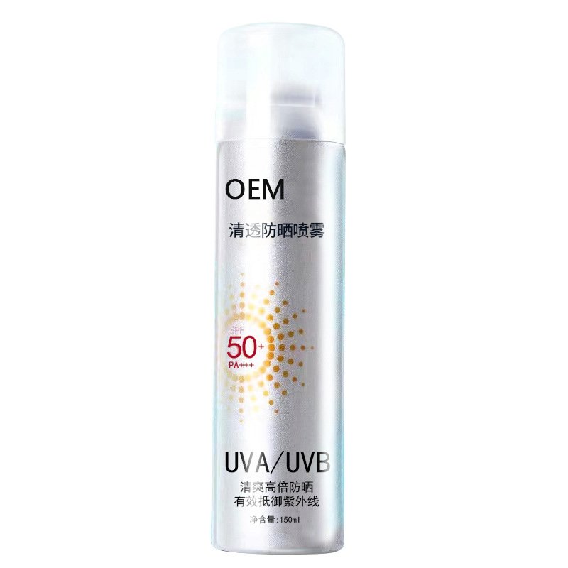 Hot Sale Face Makeup Setting Spray Sunscreen SPF 50 Body And Face Mineral Sunscreen Setting Spray