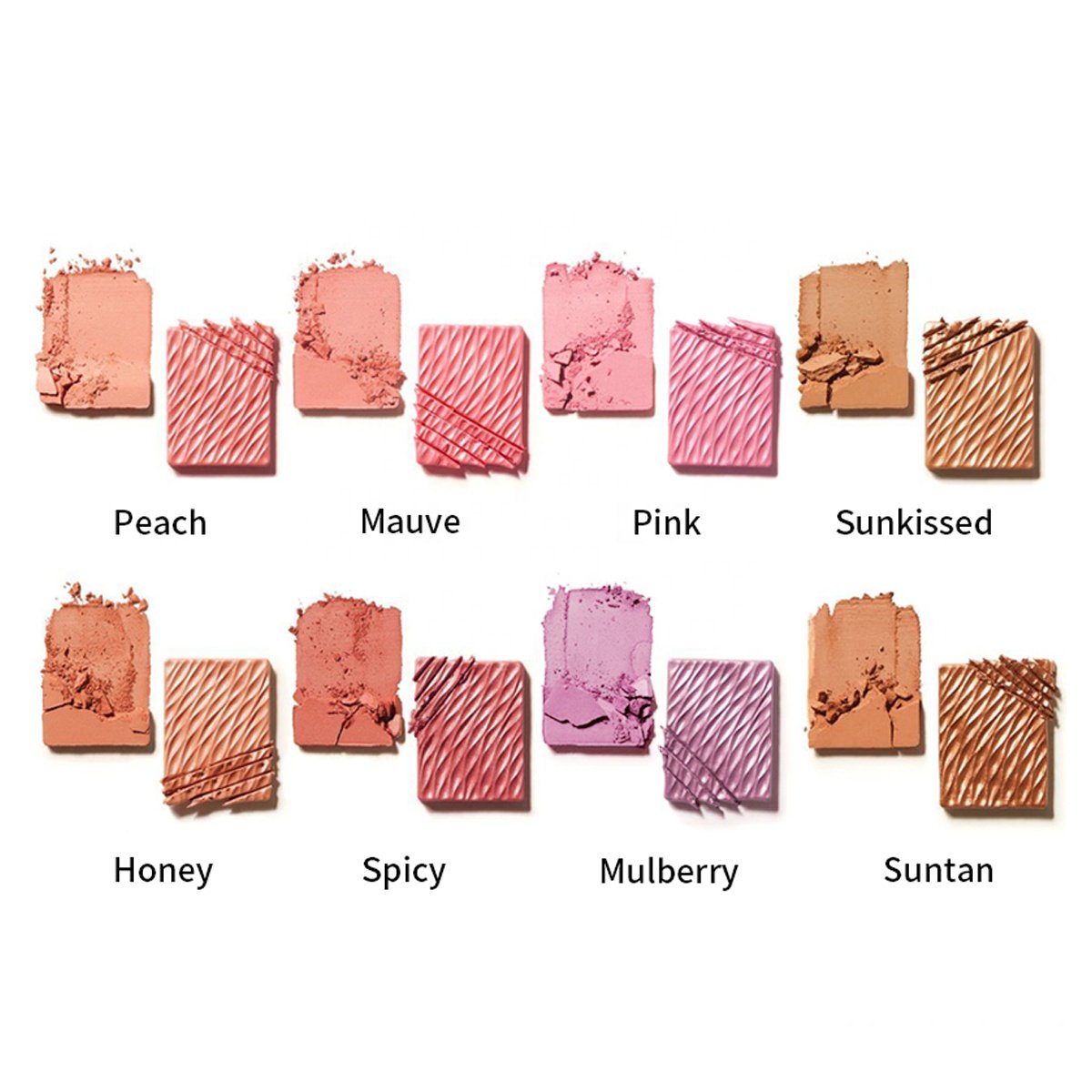 Hot 3 IN 1 Vegan Pink Blush Cheek Tint Palette Cream Pink Blusher Highlighter High Quality Face Makeup Blush Palette