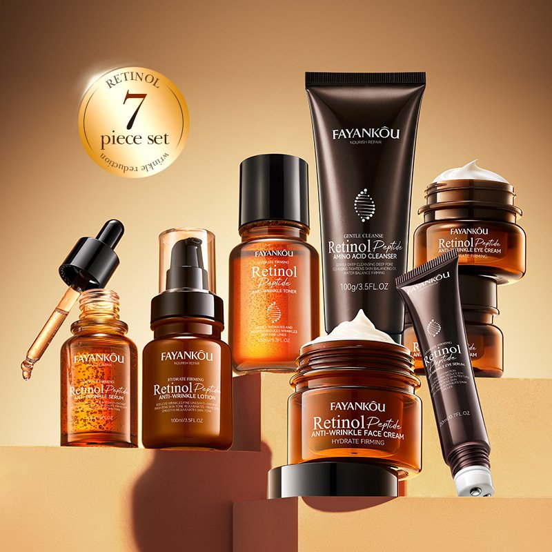 FAYANKOU Anti-Wrinkle Retinol Serum & Moisturizing Face Cream Beauty Product for Skin Care Set