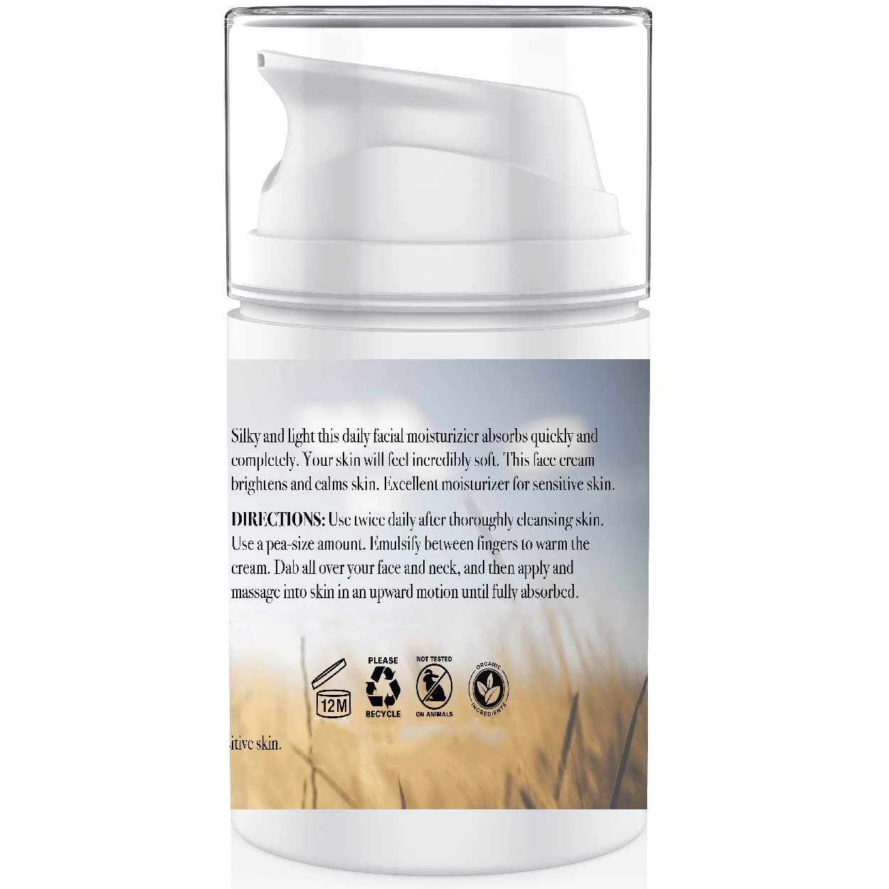 Private Label Goat Milk Moisturizer Premium Face Day and Night Cream to Reduce Wrinkles & Fine Lines