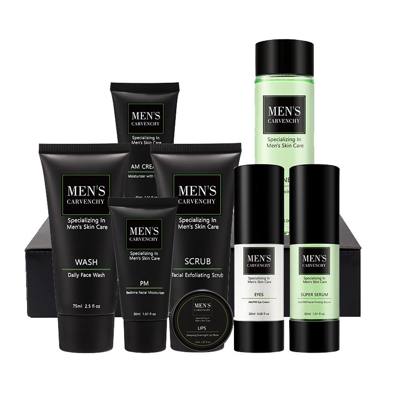 Facial Anti Acne Whitening Brightening Moisturizing Repair Exfoliator Men SKinCare Kit Products Mens Skin Care Set