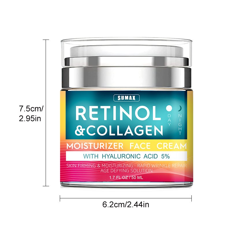 Sumax 50ml Day And Night Use Retinol Face Cream Anti Aging Reduces Fine Lines