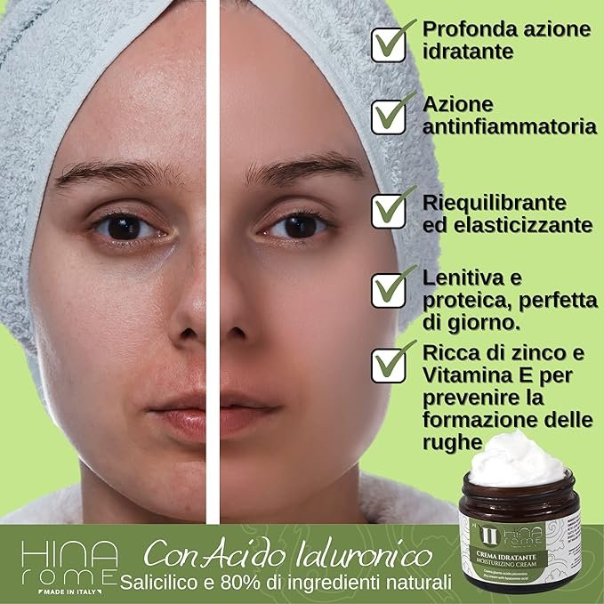 Hyaluronic Acid Face Cream Moisturizing Face Cream for Dry Skin Women's Face Cream with 60 ml