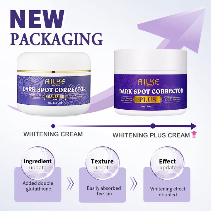 ailke Glutathione Plus Dark Spot Removing Wrinkle Remover Skin Anti Aging Lightening Brigthing Whitening Face Cream