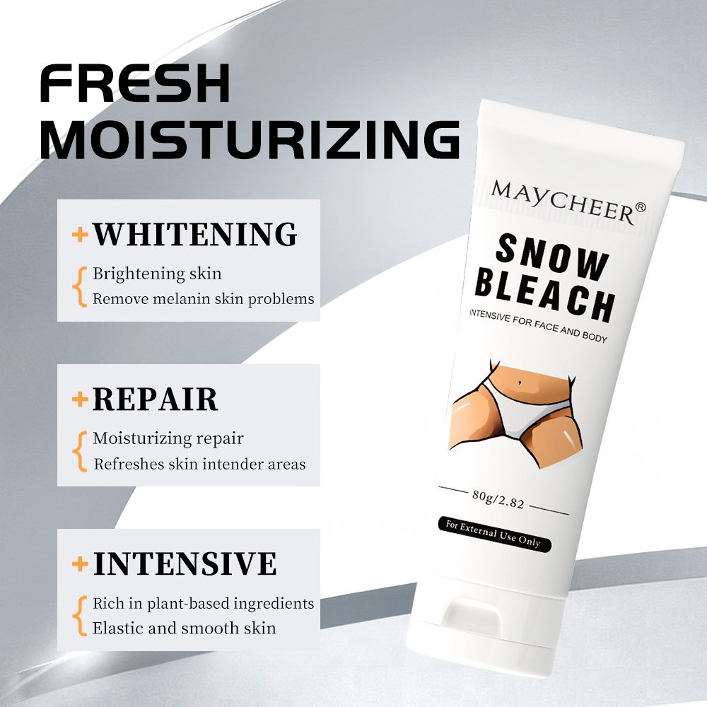 MAYCHEER Snow Bleach Cream Underarms Bikini Area Intimate Body Face Whitening Cream