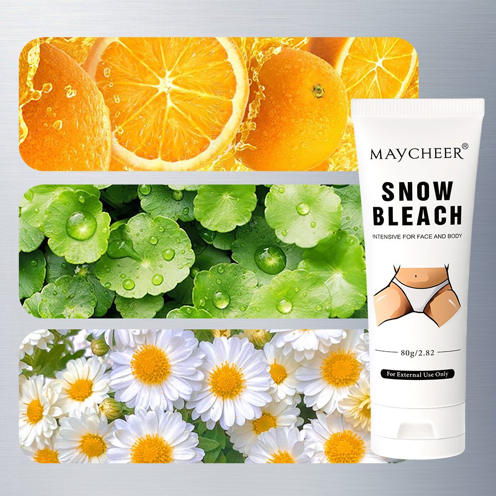 MAYCHEER Snow Bleach Cream Underarms Bikini Area Intimate Body Face Whitening Cream