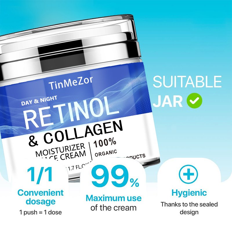 Profesional Anti-Aging Ginseng 0.5% Green Tea Vitamin C With Retinol Hyaluronic Acid Whitening Brightening Face Cream