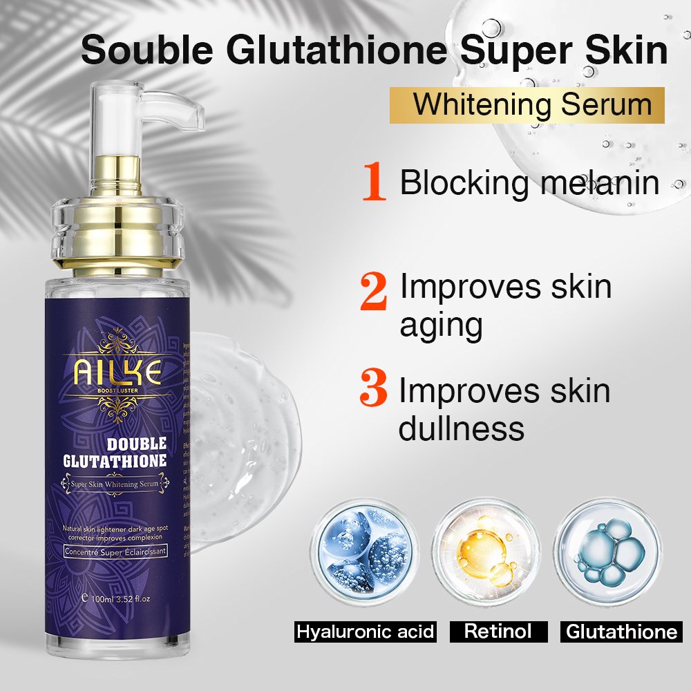 Super Bleaching Gluta Skin Care Set Black Soap Dark Spot Face Serum Whitening Body Lotion for Black Skin
