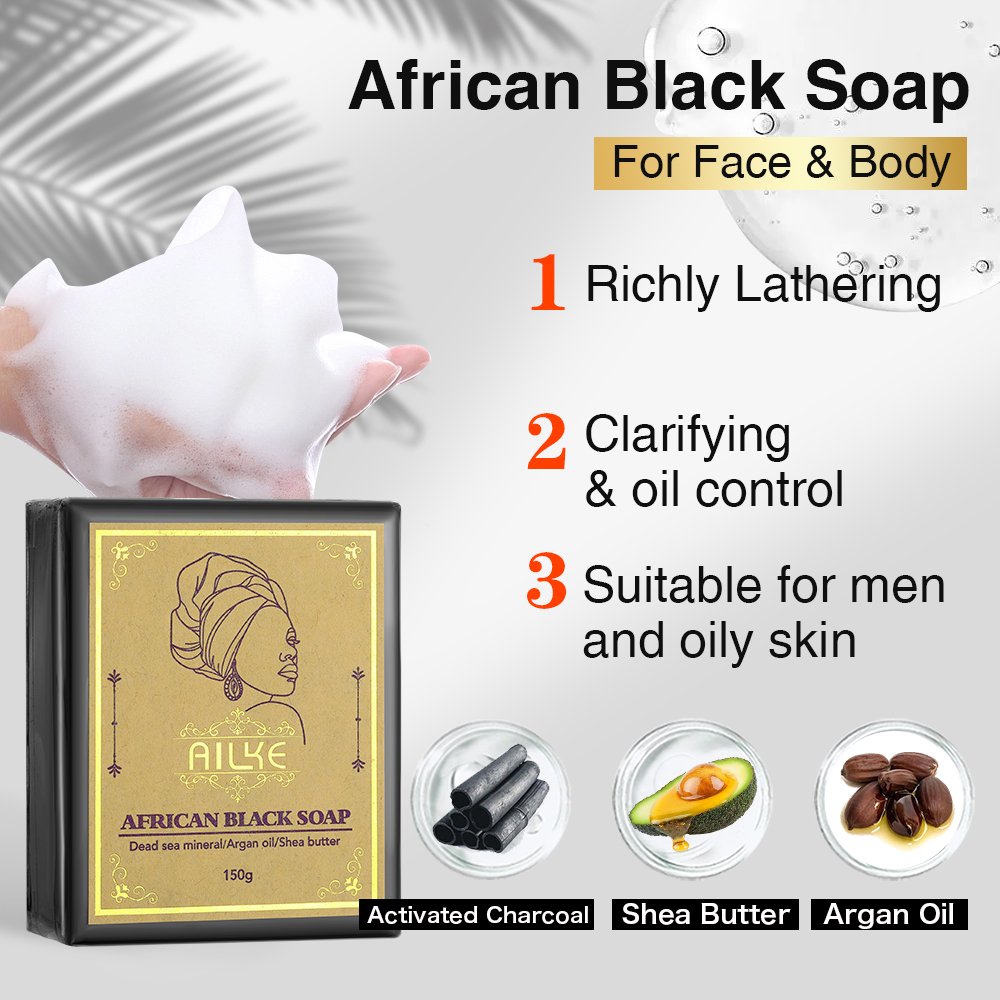 Super Bleaching Gluta Skin Care Set Black Soap Dark Spot Face Serum Whitening Body Lotion for Black Skin