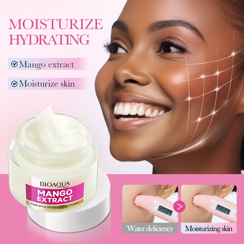 New BIOAOUA natural mango deep lasting moisturizing whitening anti-aging delicate skin face cream