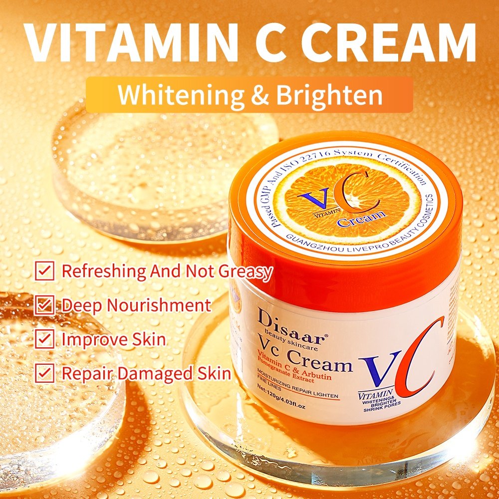 Disaar Vitamin C Skin Whitening Moisturizer Face Cream Day And Night Facial Cream For Skin Brighten Moisture