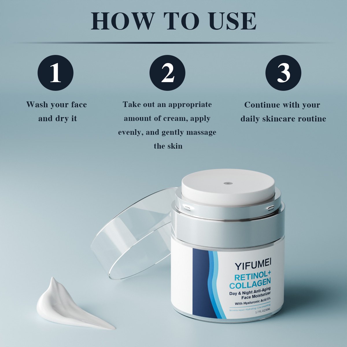 Wholesale Hyaluronic Acid Retinol Collagen Moisturizer Anti Aging Acne Best Day Night Skin Whitening Face Cream For Men