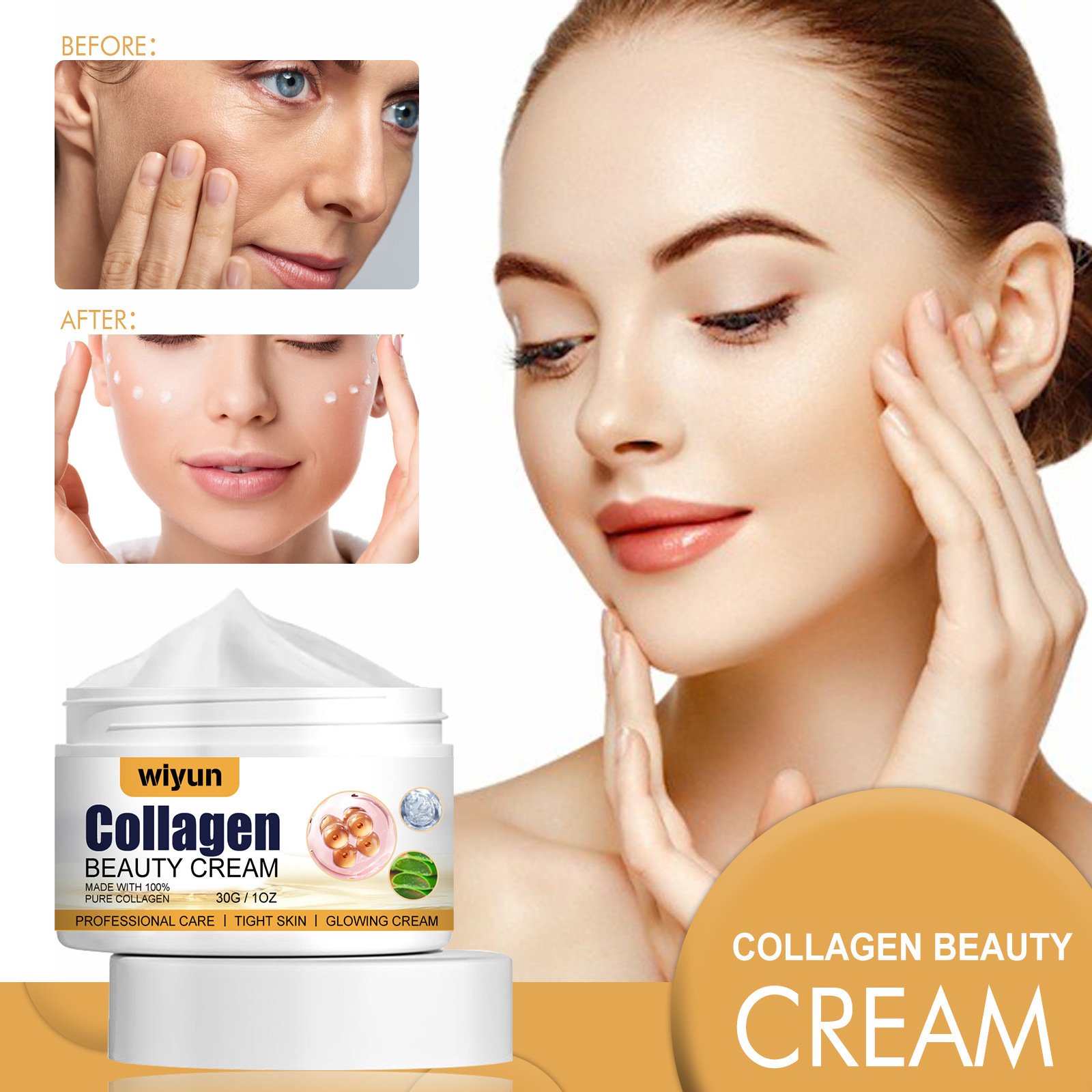 wholesale Collagen Firming Anti-Wrinkle Cream Tendering Brightening Skin Anti-Aging Moisturizing face Cream