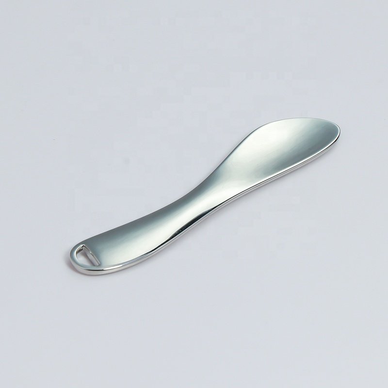 Luxury Zinc Alloy Metal Makeup Mixing Face Cream Spatula Rose Gold Cosmetics spoon
