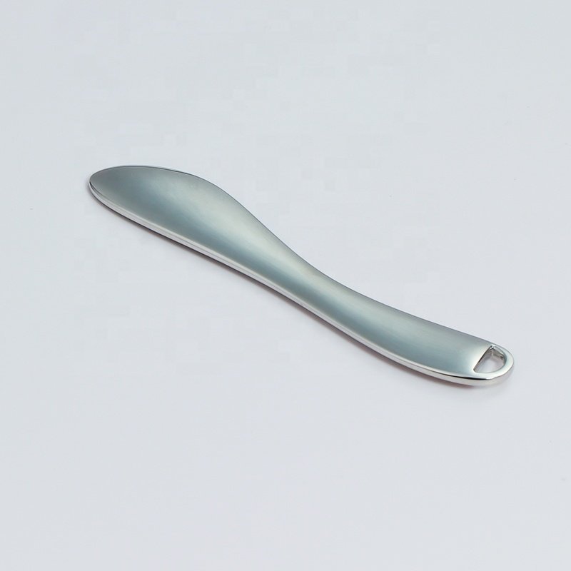 Luxury Zinc Alloy Metal Makeup Mixing Face Cream Spatula Rose Gold Cosmetics spoon