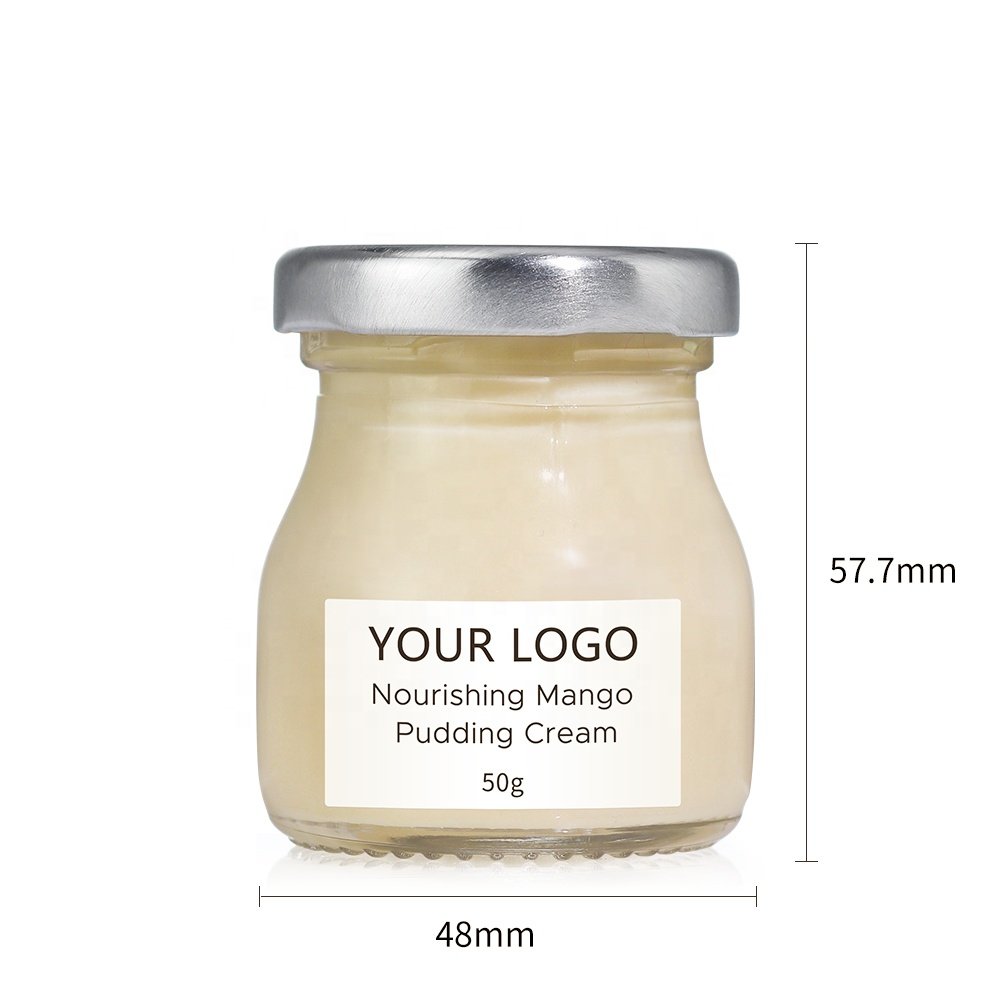 Custom Skin Care Antioxidant Facial Hydrating Jelly Cream Nourishing Mango Pudding Face Cream