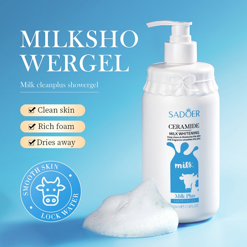 SADOER Goat Milk Skin Care Beauty Products Mask Brightening Whitening Hydrating Clean Body Wash Milk Face Cream And Hand Cream