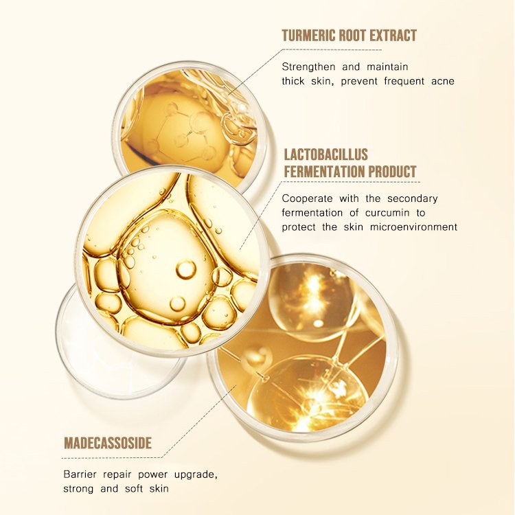 OEM ODM Private Label Turmeric Face Cream with NIACINAMIDE for Strongly Lock in Water Improve Dullness Facial Cream