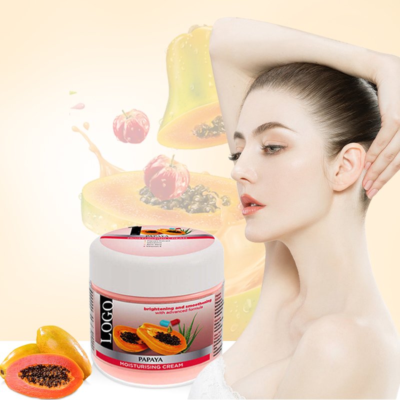 Private Label Custom Logo Organic Moisturizing Papaya Extract Skin Care Beauty Whitening Papaya Face Cream