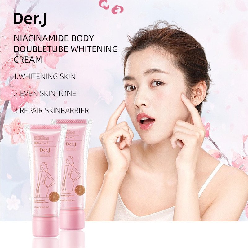 Korean Fast Whitening Face Cream NiacinamideDouble Tube Body Lotion Moisturizing Body Skin Nicotinamide Whitening Cream