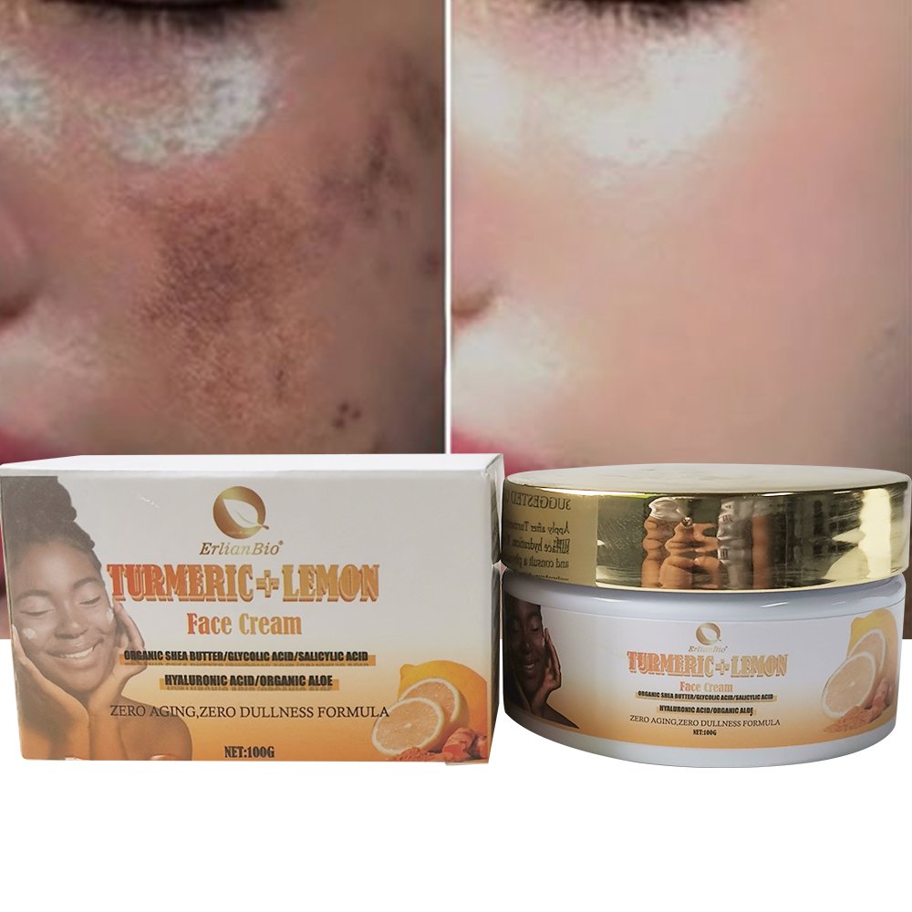 Turmeric Facial Cream Anti Acne Private Label ODM/ODM Whitening Moisturizing Skin Care Brightening Natural Turmeric Face Cream