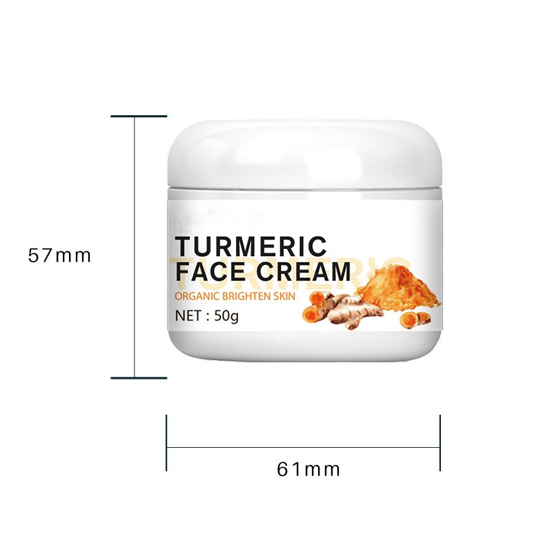 High Quality Turmeric Face Cream Private Label Moisturizing Facial Cream Collagen Hydrating Natural Turmeric Base Face Cream Jar
