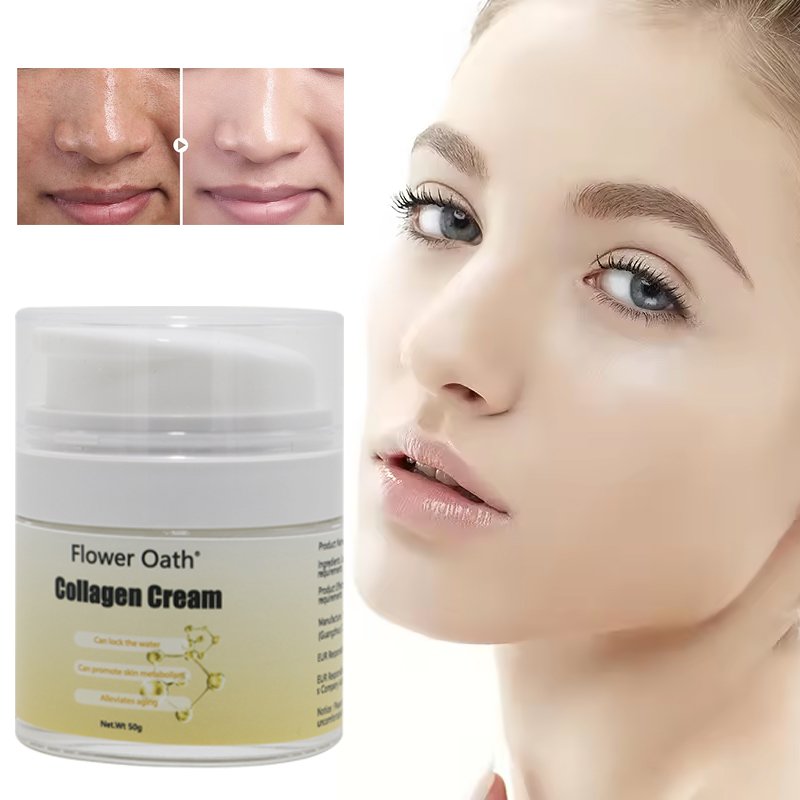 Korean Beauty Facial Skin Care Products Wrinkle Remover Collagen Snail Repairing Whitening Moisturizing Face Cream Private Label