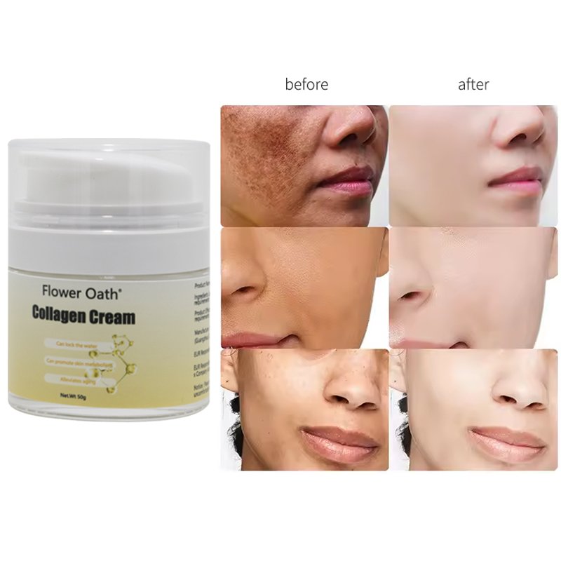 Korean Beauty Facial Skin Care Products Wrinkle Remover Collagen Snail Repairing Whitening Moisturizing Face Cream Private Label